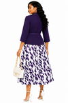 Royal Grace Abstract Flare Dress SET