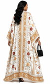 Golden Bloom Luxe Kaftan Dress