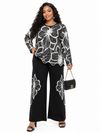 PREORDER 31- BLACK 2- PIECE  KNIT PANT SET