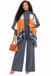 PREORDER 16 -GRAY  3-PIECE  KNIT PANT SET