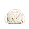 Woven Geometric Handle Bag