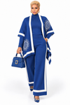 PREORDER 02 – BLUE  3-PIECE KNIT PANT SET