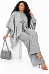 PREORDER 07 – GRAY  3-PIECE KNIT PANT SET