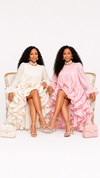ROYAL CASCADE RUFFLE HIGH-LOW DRESS(Cream)