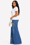 Radiant Luxe Rhinestone Denim Pant Set