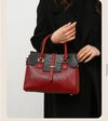 RED CROCODILE PATTERNS FASHION BAG