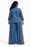2 piece Regal Embellished Denim Set