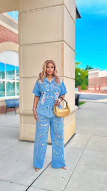  Luxury Gemstone Denim Set
