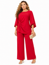 Scarlet Grace Pant Set(Red)