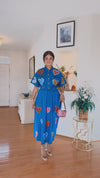 Heart of Glam Rhinestone Denim Skirt Set(LT Blue)