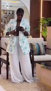 Cream /Green Dot Blazer
