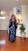 RHINESTONE/BELTED MAXI DRESS(MULTI COLOR)