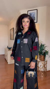Midnight Mosaic Denim Set(DARK-WASH)