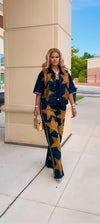Golden Star Power Denim pants Set(Black/Gold)