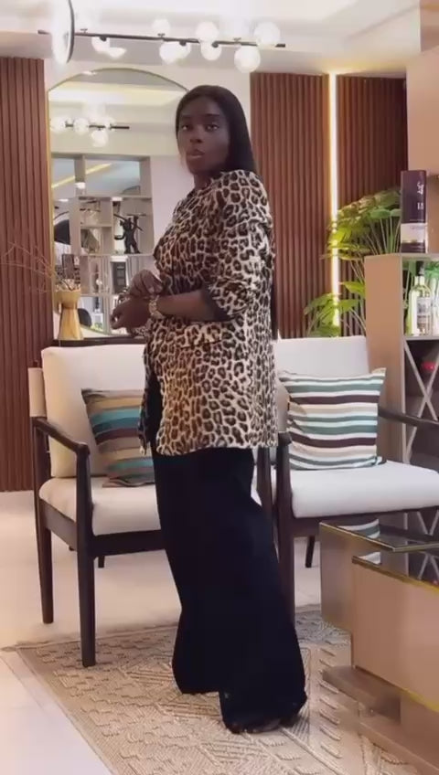 Animal & Abstract Print Blazer