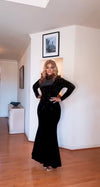 Starlight Radiance Velvet Gown(BLACK)